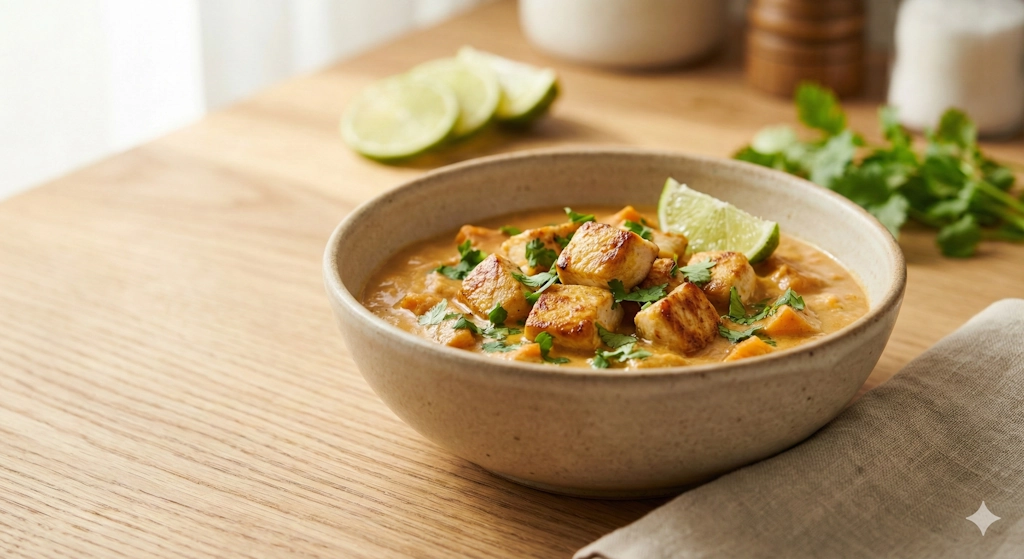 Süßkartoffel-Kokos-Ingwer-Suppe